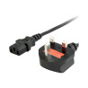 Gembird PC-187 UK power cord (C13), 5 A, 6 ft