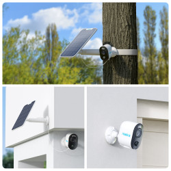 Reolink | Wireless Solar & Battery Powered Security Camera with Smart Detection, 3W | Argus Series B310 with Solar Panel | Bulle