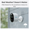 Reolink | Wireless Solar & Battery Powered Security Camera with Smart Detection, 3W | Argus Series B310 with Solar Panel | Bulle