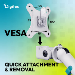 Digitus Desk Mount | Tilt, rotation, pivot | Dual design monitor mount, 2x 35", 2x 10 kg | 35 " | Maximum weight (capacity) 20 k