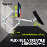 Digitus Desk Mount | Tilt, rotation, pivot | Dual design monitor mount, 2x 35", 2x 10 kg | 35 " | Maximum weight (capacity) 20 k