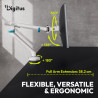 Digitus Desk Mount | Tilt, rotation, pivot | Single design monitor mount | 35 " | Maximum weight (capacity) 10 kg | White