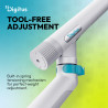 Digitus Desk Mount | Tilt, rotation, pivot | Single design monitor mount | 35 " | Maximum weight (capacity) 10 kg | White