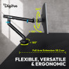 Digitus Desk Mount | Tilt, rotation, pivot | Single design monitor mount | 35 " | Maximum weight (capacity) 10 kg | Black