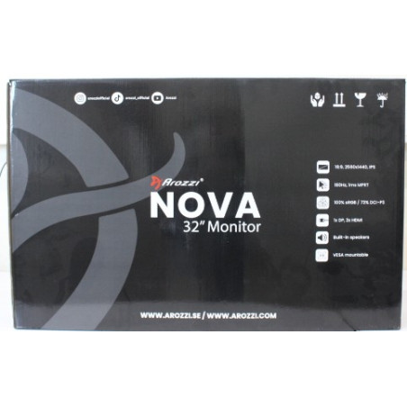 SALE OUT. Arozzi Nova 32" IPS, 180Hz, Computer Monitor - Forest Green | Arozzi | Nova | 32 " | IPS | QHD | 16:9 | 180 Hz | 1 ms 