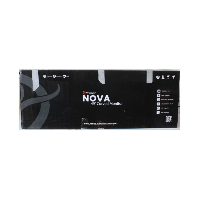 SALE OUT. Arozzi Nova 49" VA, 165Hz - Black | Arozzi | Nova | 49 " | VA | 32:9 | 165 Hz | 4 ms | 5120 x 1440 pixels | 350 cd/m |