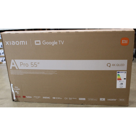 SALE OUT. Xiaomi QLED TV A Pro 2026 55'' | Xiaomi QLED TV A Pro 2026 | 55 | Smart TV | Google TV | 4K UHD | DAMAGED PACKAGING