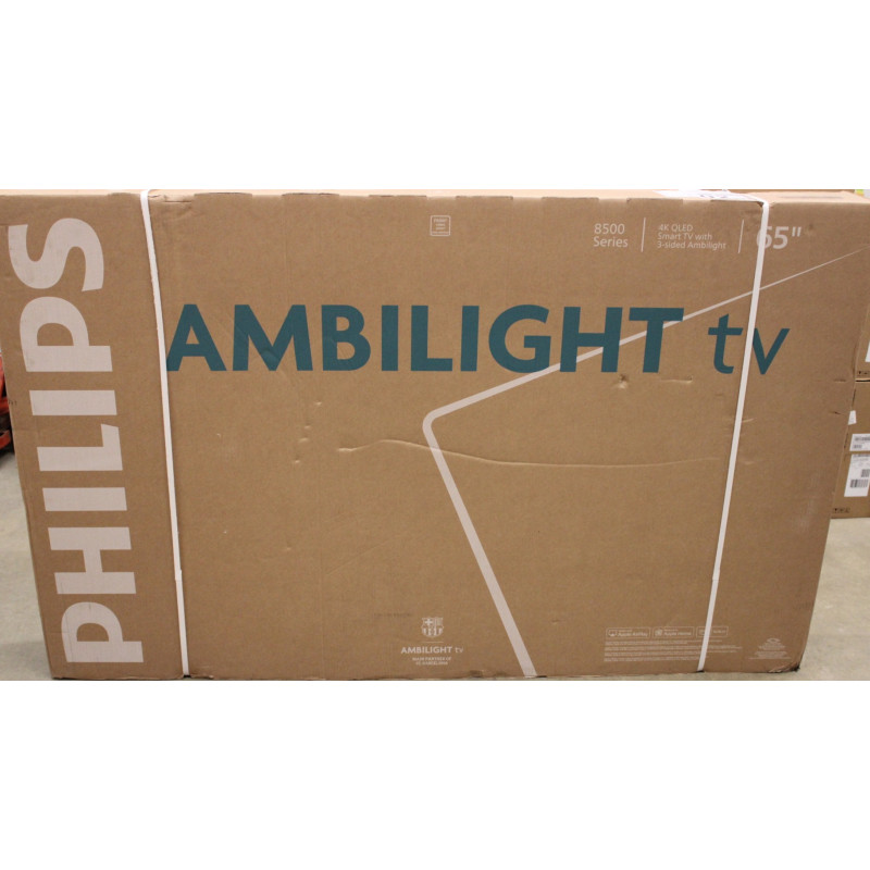 SALE OUT. Philips 65PUS8510/12 65" (164cm) QLED 4K Ambilight TV | Philips 65PUS8510/12 | 65 | Smart TV | TITAN OS | UHD | Black 