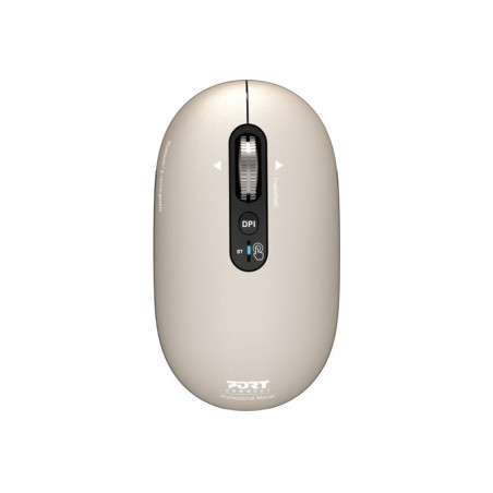 PORT CONNECT Mouse | PURE MAC | Wireless | Bluetooth | Beige Perle