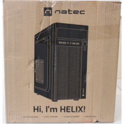 SALE OUT. Natec Helix Matx PC case Mini Tower, Black | SALE OUT. | Natec PC Case | Helix Matx | Black | Mini Tower | DAMAGED PAC