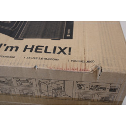 SALE OUT. Natec Helix Matx PC case Mini Tower, Black | SALE OUT. | Natec PC Case | Helix Matx | Black | Mini Tower | DAMAGED PAC