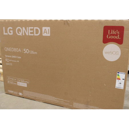 SALE OUT. LG 50QNED80A3A 50" (127 cm) QNED LED LCD TV | SALE OUT. LG 50QNED80A3A | 50 | Smart TV | webOS 25 | UHD | Black | DAMA