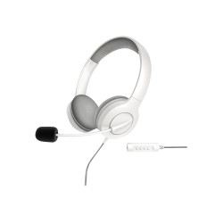 Energy Sistem Headset Office 3 White (USB and 3.5 mm plug, volume and mute control, retractable boom mic) | Energy Sistem | Wire