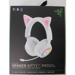 SALE OUT. Razer Kraken Kitty V3 Pro Headset, White | Razer Headset | Kraken Kitty V3 Pro | Bluetooth | Over-Ear | DAMAGED PACKAG