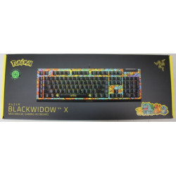 SALE OUT. SALE OUT. Razer BlackWidow V4 X | Mechanical Gaming Keyboard | Wired | US | Green Mechanical Switches | Pokémon Editio