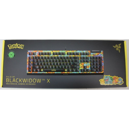 SALE OUT. SALE OUT. Razer BlackWidow V4 X | Mechanical Gaming Keyboard | Wired | US | Green Mechanical Switches | Pokémon Editio