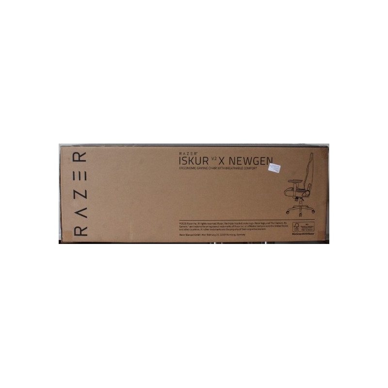 SALE OUT. | Razer Iskur V2 X NewGen | Gaming Chair | Black/Green | DAMAGED PACKAGING, ITEM SCRATCHED, DIRTY PARTS | 36 month(s)