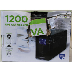 SALE OUT. Energenie UPS with USB and LCD display, 1200 VA, black | EnerGenie | UPS with USB and LCD display, Black | 1200 VA | D