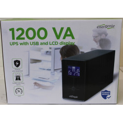 SALE OUT. Energenie UPS with USB and LCD display, 1200 VA, black | EnerGenie | UPS with USB and LCD display, Black | 1200 VA | D