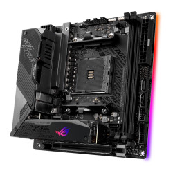 Asus ROG STRIX X570-I GAMING | Processor family AMD | Processor socket AM4 | DDR4 | Supported hard disk drive interfaces SATA, M