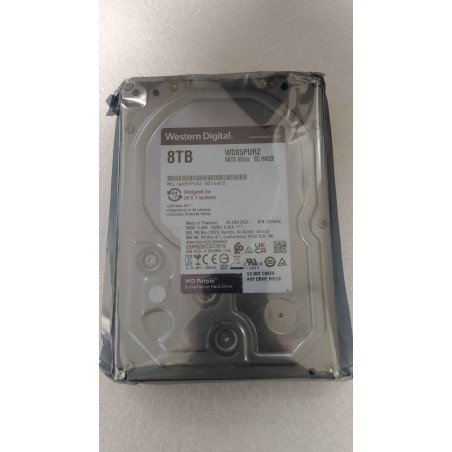 SALE OUT. | Western Digital Surveillance Hard Drive | Purple Surveillance WD85PURZ | 5640 RPM | 8000 GB | REFURBISHED