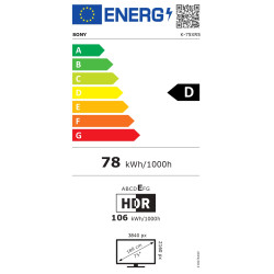 Sony TV | K75XR55BP Bravia 5 | 75 | Smart TV | Google TV | 4K UHD