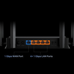TP-LINK Archer BE220 | BE3600 Dual-Band Wi-Fi 7 Router | 802.11be | Ethernet LAN (RJ-45) ports 4 | 10/100/1000 Mbit/s | Mesh Sup