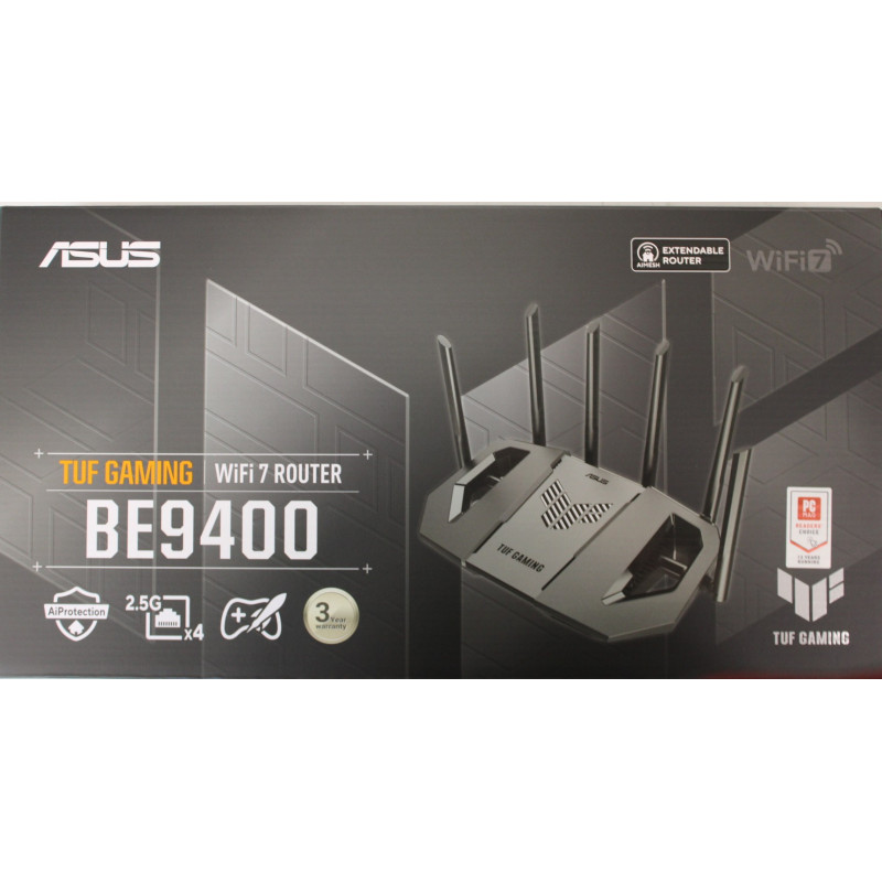 SALE OUT. Asus TUF-BE9400 Tri-Band WiFi 7 Gaming Router, EU+UK | SALE OUT. TUF-BE9400 Tri-Band WiFi 7 Gaming Router, EU+UK | 802