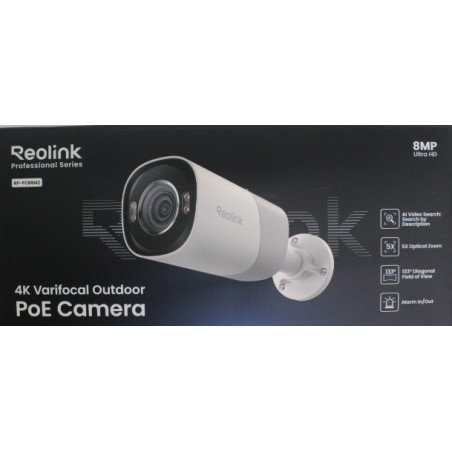 SALE OUT. Reolink PCRPB4K02 Smart 4K 133 View PoE Bullet Camera with 5 Optical Zoom | Reolink Smart 4K 133 View PoE Camera with 