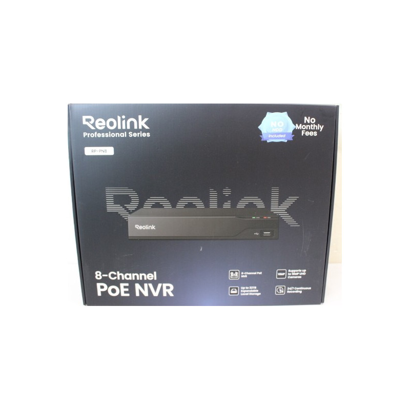 SALE OUT. Reolink RP-PN8 12-Channel* PoE NVR for 24/7 Continuous Recording | Reolink 12-Channel PoE NVR for 24/7 Continuous Reco