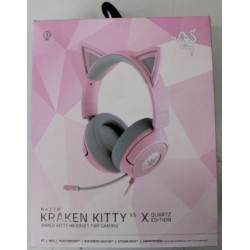 SALE OUT. Razer Kraken Kitty V3 X Headset, Quartz | SALE OUT. Razer Gaming Headset | Kraken Kitty V3 X | Wired | Over-Ear | Micr