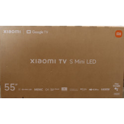 SALE OUT. Xiaomi TV S Mini LED 55 2026 | SALE OUT. Xiaomi S Mini LED 2026 | 55 | Smart TV | Google TV | 4K UHD | Dark Grey | DAM