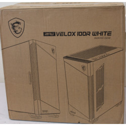 SALE OUT. MSI MPG VELOX 100R White PC Case, Mid-Tower, USB 3.2, Audio-out, Mic-in | MSI PC Case | MPG VELOX 100R WHITE | White |