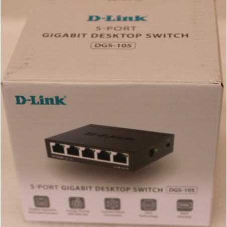 SALE OUT. D-Link DGS-105GL/E 5-Port Gigabit Ethernet Switch | SALE OUT. Ethernet Switch | DGS-105/E | Unmanaged | Desktop | Giga