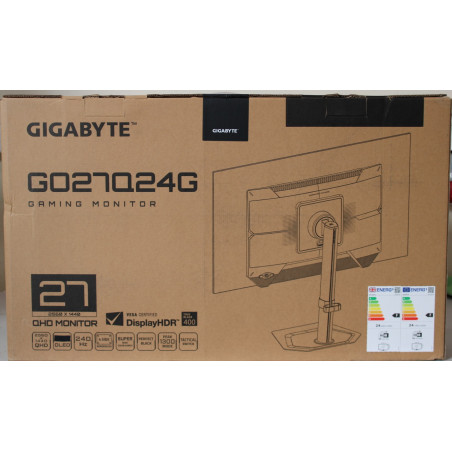 SALE OUT. GIGABYTE MONITOR 27" WOLED GO27Q24G | Gigabyte SALE OUT. | GO27Q24G | 27 " | WOLED | QHD | 240 Hz | 0.03 ms | 2560 x 1