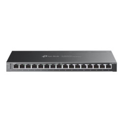 TP-LINK | etStream 16-Port Gigabit Smart Switch with 8-Port PoE+ | TL-SG2016P | Web managed | Desktop | Power supply type Extern