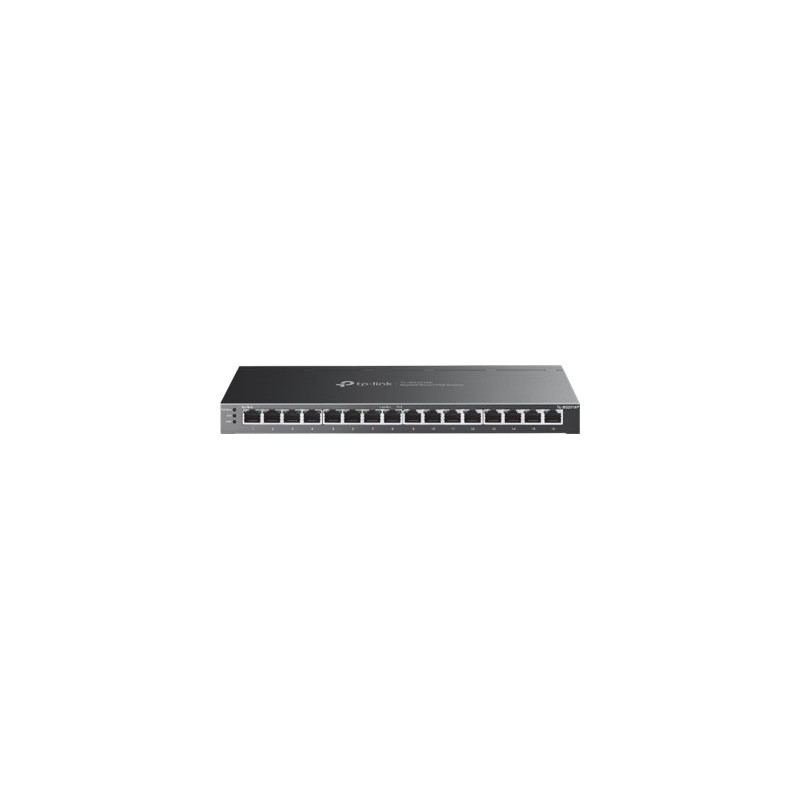 TP-LINK | etStream 16-Port Gigabit Smart Switch with 8-Port PoE+ | TL-SG2016P | Web managed | Desktop | Power supply type Extern