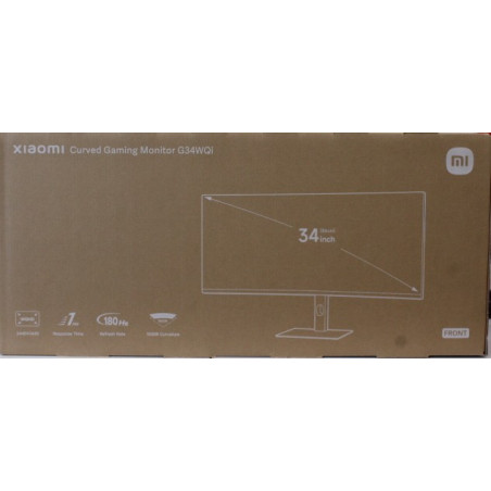 SALE OUT. | Xiaomi | G34WQi | 34 " | WQHD | 21:9 | 180 Hz | 1 ms | 3440 x 1440 pixels | 350 cd/m | HDMI ports quantity 2 | Black