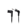 Lanberg CEE 7/16 to EC 320 C7 Euro (radio) power cord 1.8m angled VDE | CA-C7CA-12CC-0018-BK