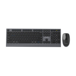 Gembird KBS-WPS-02 | Keyboard and Mouse Set | Wireless | US | Bluetooth | Black