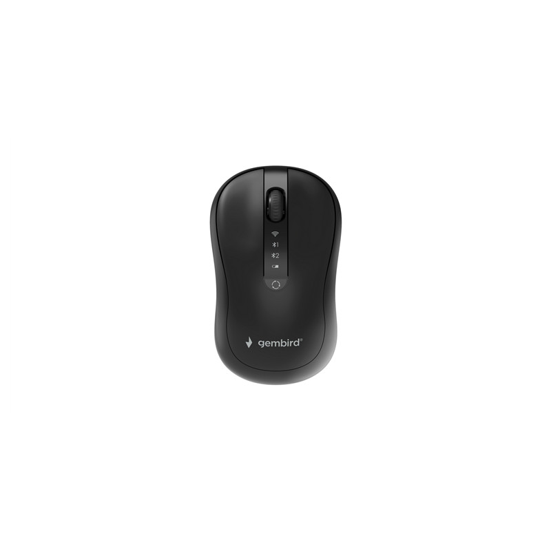 Gembird Dual-mode mouse | MUSW2-4B-01 | Wireless | 2.4G, Bluetooth | Black