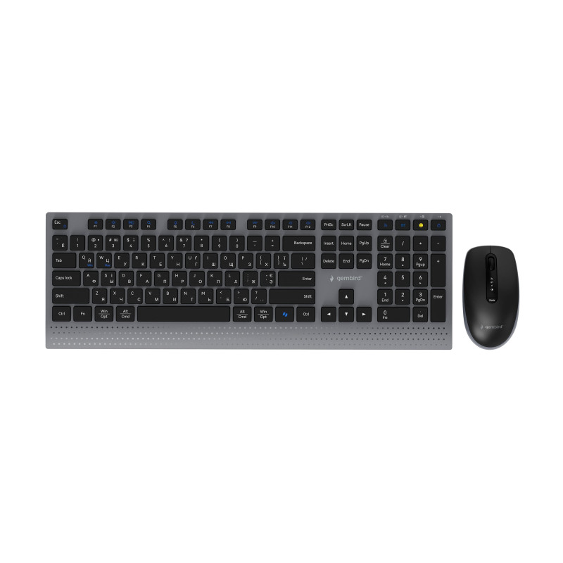 Gembird KBS-WPS-02-CYRL | Keyboard and Mouse Set | Wireless | Cyrillic | Bluetooth | Black