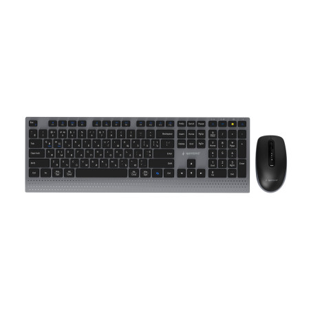 Gembird KBS-WPS-02-CYRL | Keyboard and Mouse Set | Wireless | Cyrillic | Bluetooth | Black