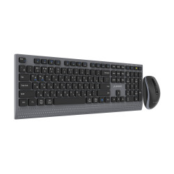 Gembird KBS-WPS-02-CYRL | Keyboard and Mouse Set | Wireless | Cyrillic | Bluetooth | Black