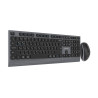 Gembird KBS-WPS-02-CYRL | Keyboard and Mouse Set | Wireless | Cyrillic | Bluetooth | Black
