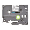 Brother | TZe-135 Laminated Tape | White on Clear | TZe | 8 m | 1.2 cm