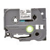 Brother | TZE-151 Laminated Tape | Black on Clear | TZe | 8 m | 2.4 cm