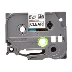 Brother | TZE-151 Laminated Tape | Black on Clear | TZe | 8 m | 2.4 cm