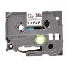 Brother | TZE-151 Laminated Tape | Black on Clear | TZe | 8 m | 2.4 cm