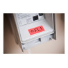 Brother | TZe-451 Laminated Tape | Black On Red | TZe | 8 m | 2.4 cm